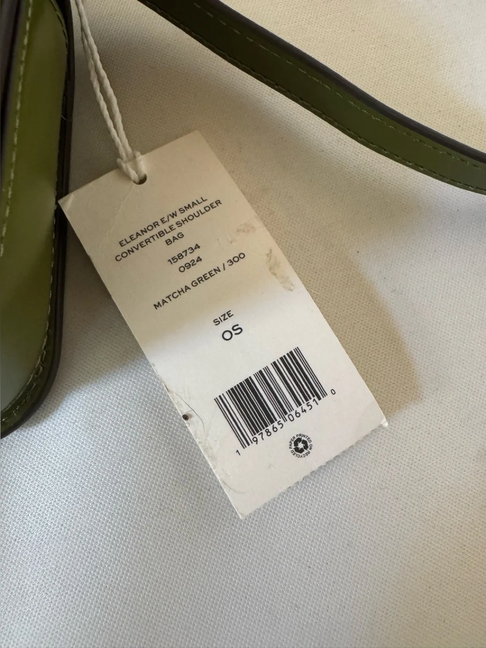 NWT Tory Burch Eleanor E/W Convertible Bag